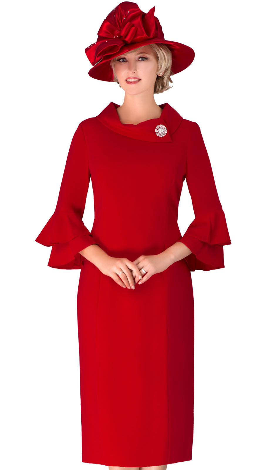 Giovanna D1518-RED Church Dress