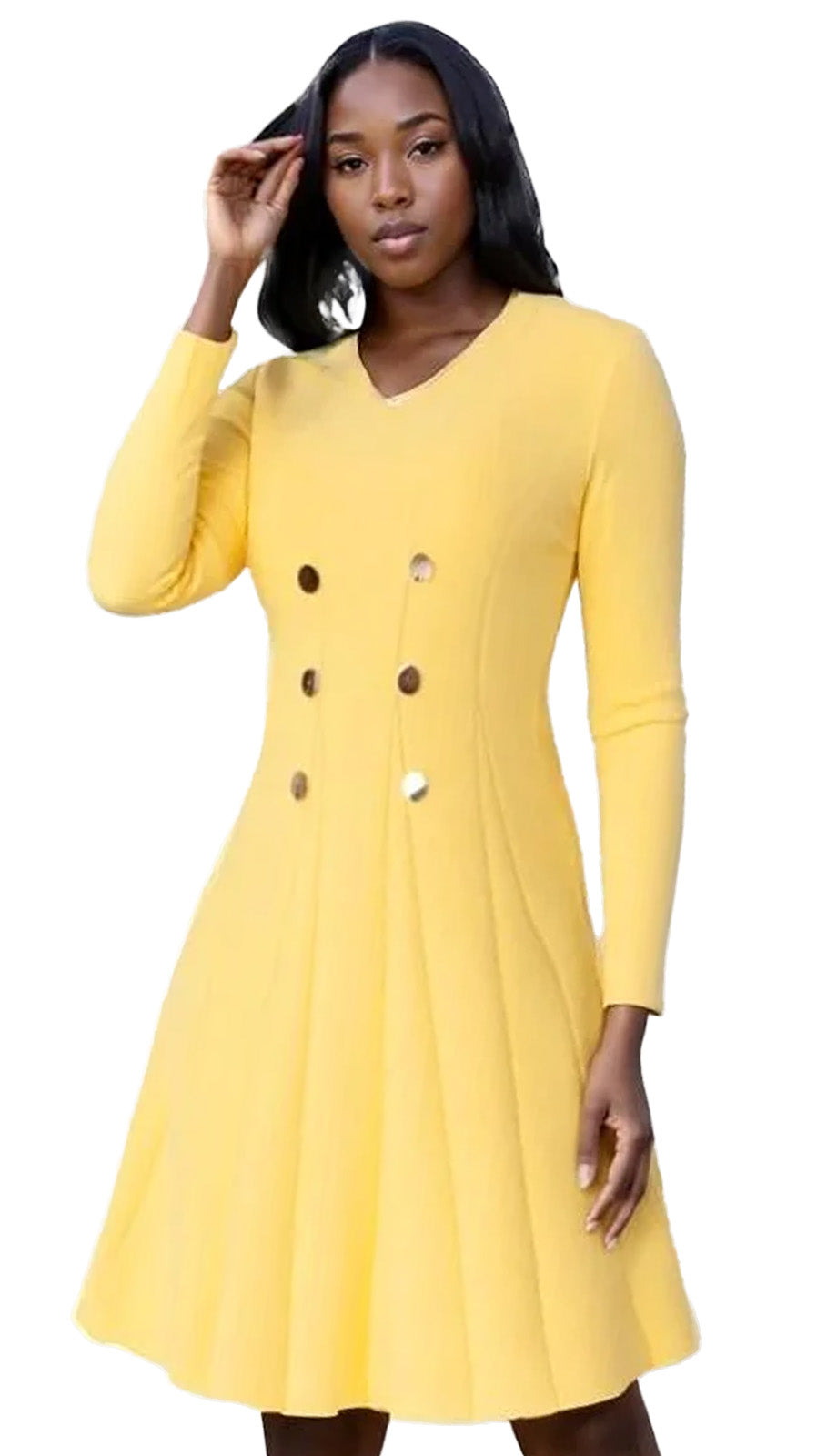 Kayla By Tally Taylor 51001-YLW Church Dress