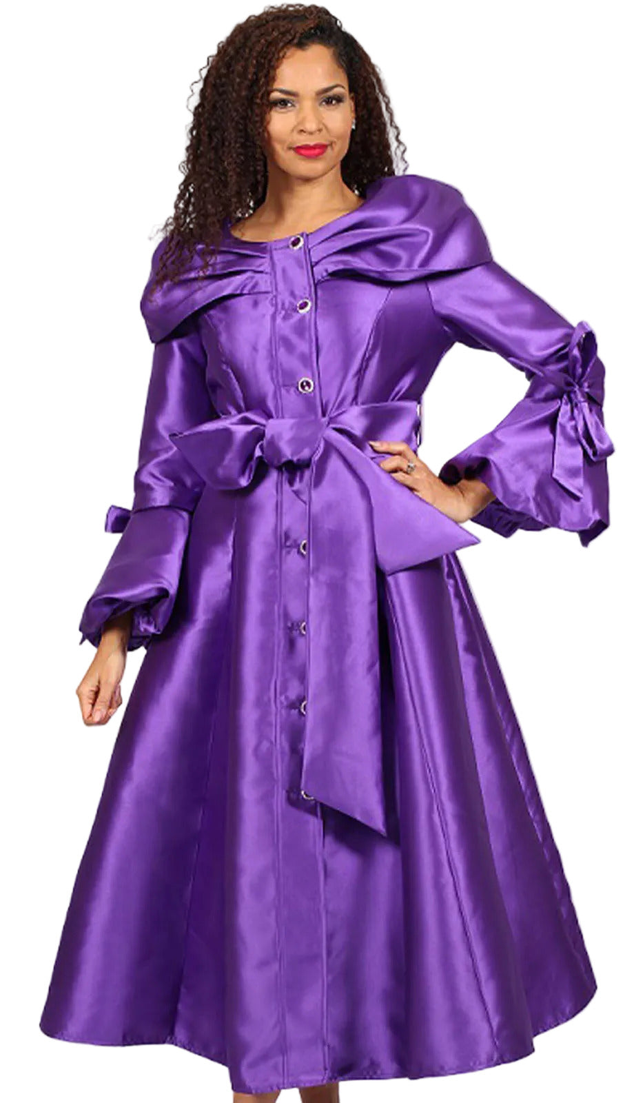 Diana Couture 8707-PUR-CO Church Dress