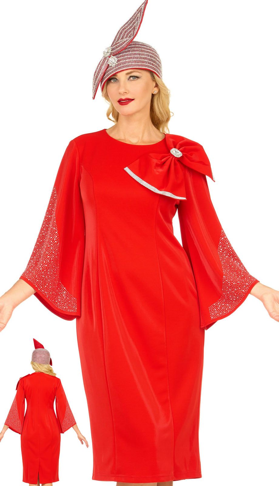 Giovanna DP2445-RED Church Dress