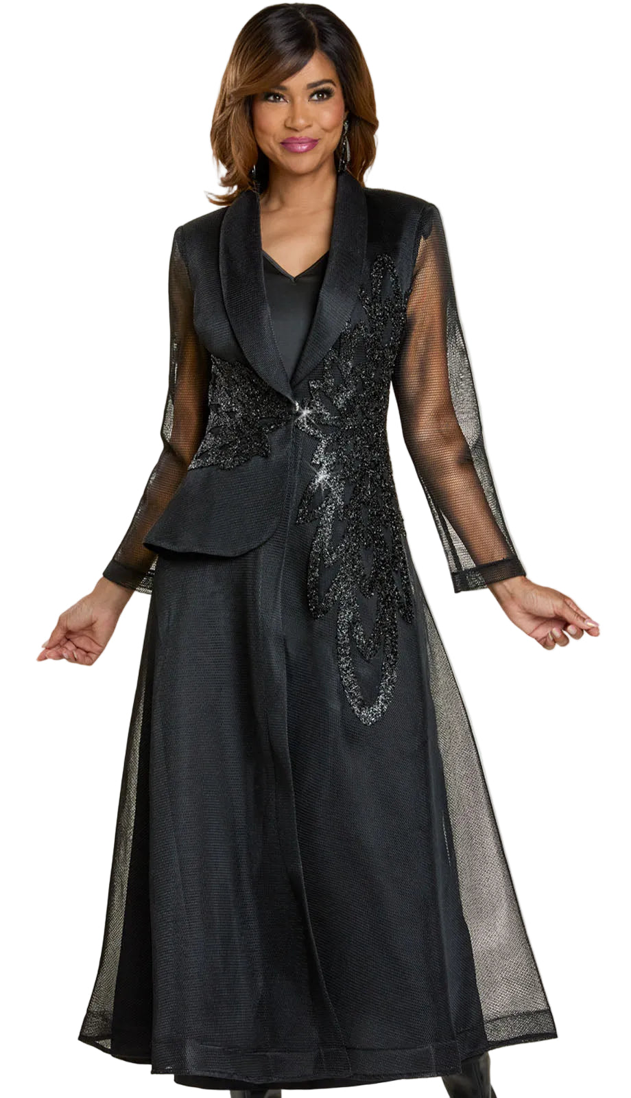 Donna Vinci 5868-BLK Church Dress