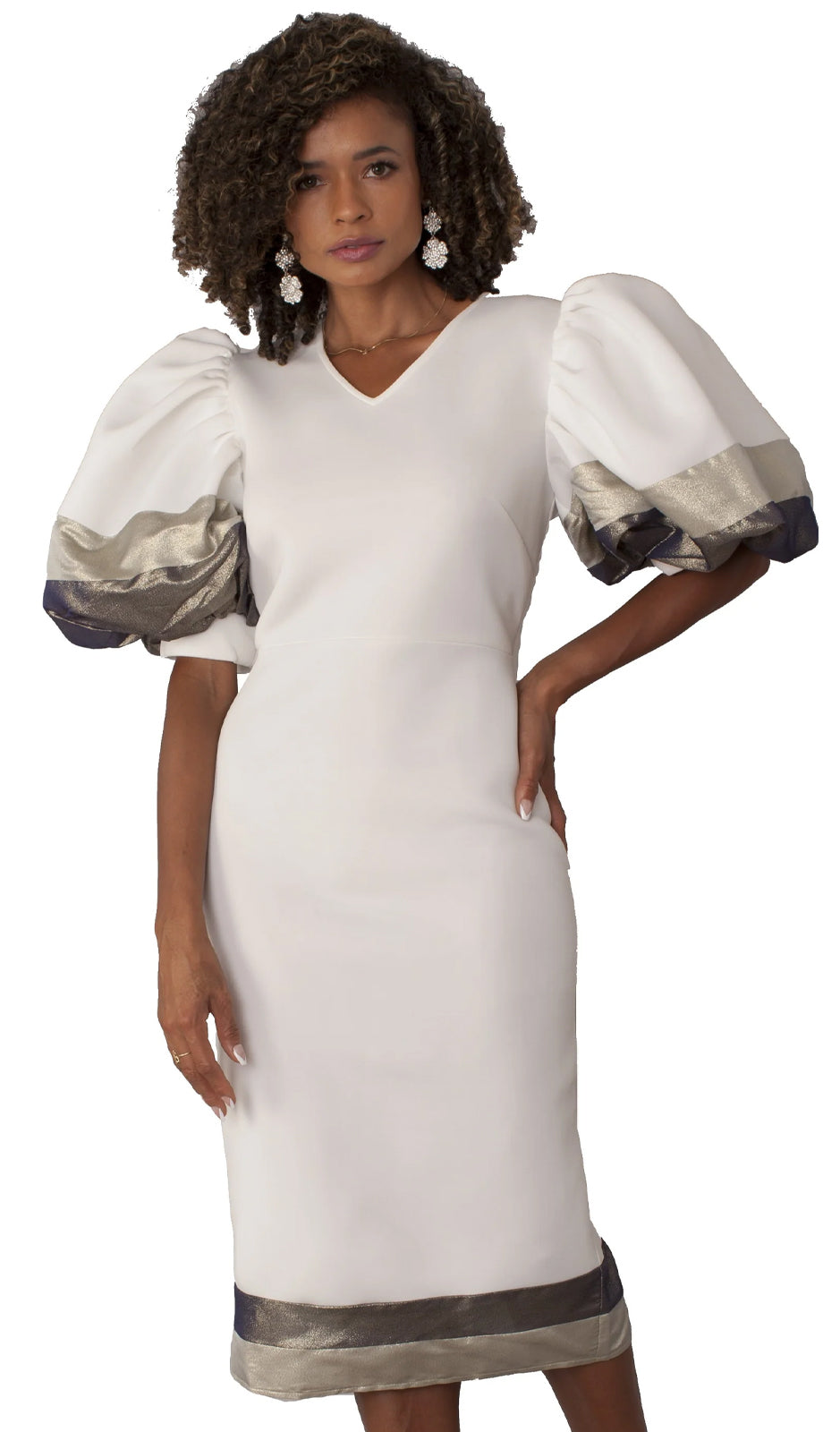 For Her 82141-IVY Womens Midi Dress