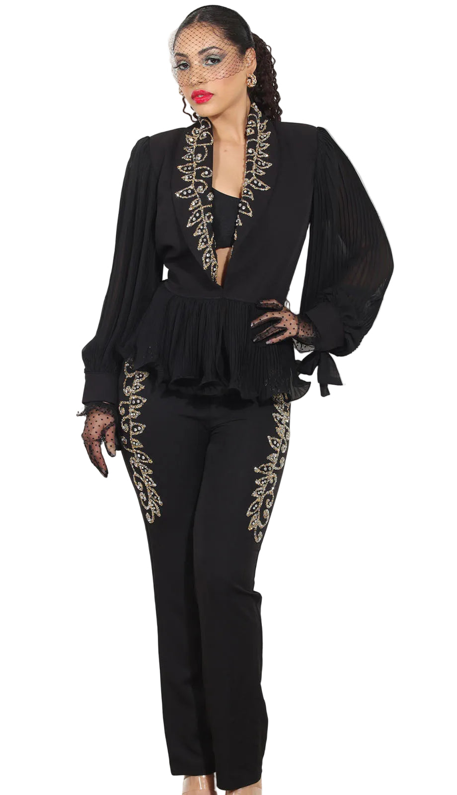 Donna Vinci Exclusives DV-507 Jacket And Pant Set