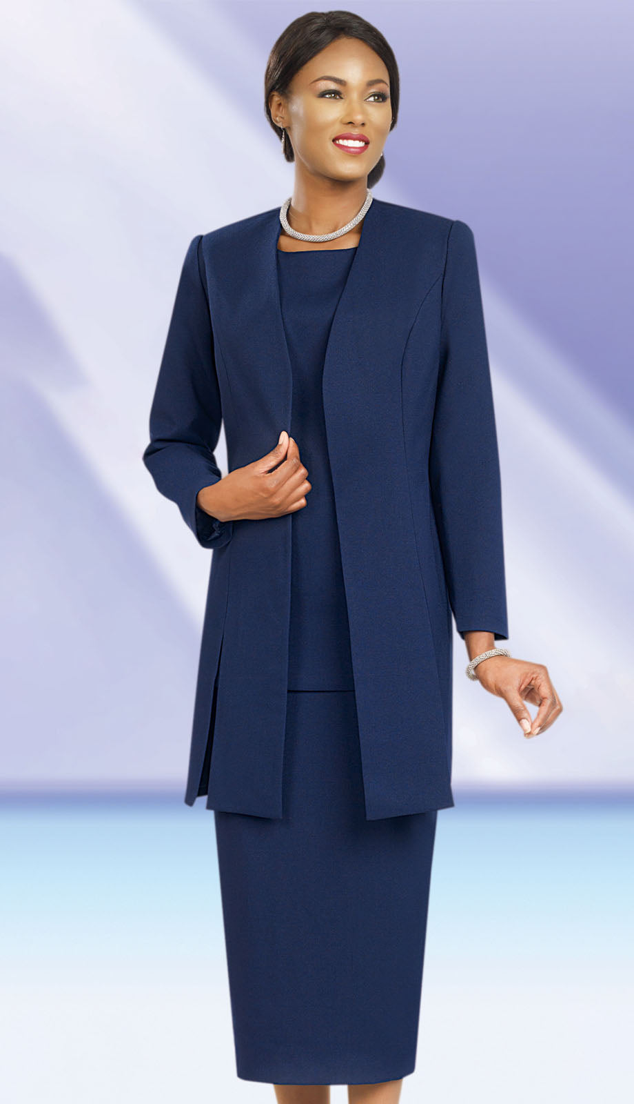 Ben Marc 2296-NVY-CO Church Suit