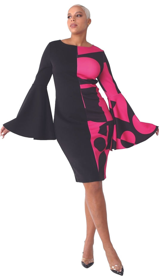 For Her 82062-QS Womens Midi Dress
