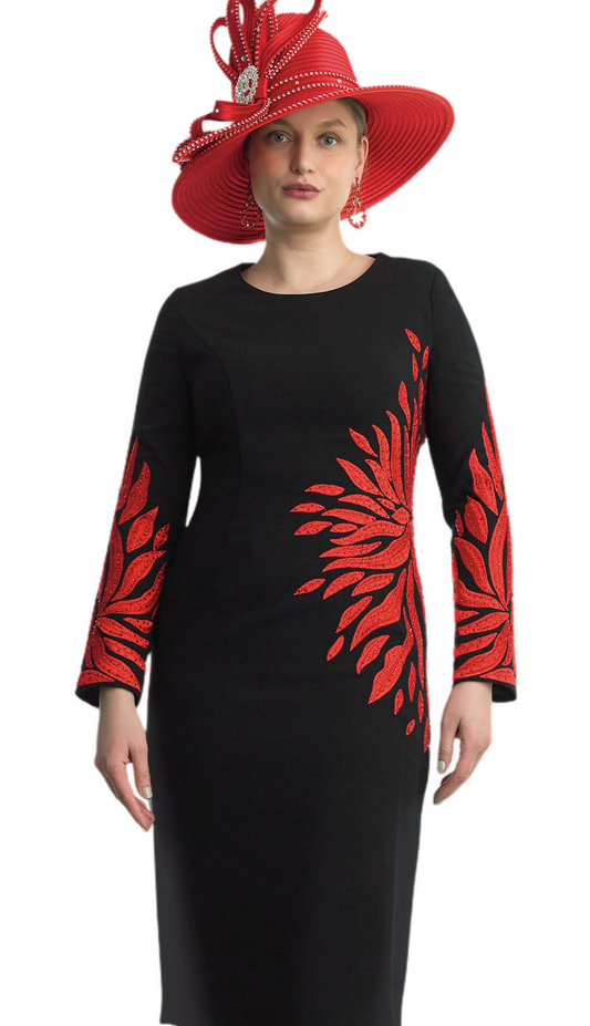 Lily and Taylor 4847-BLK Church Dress