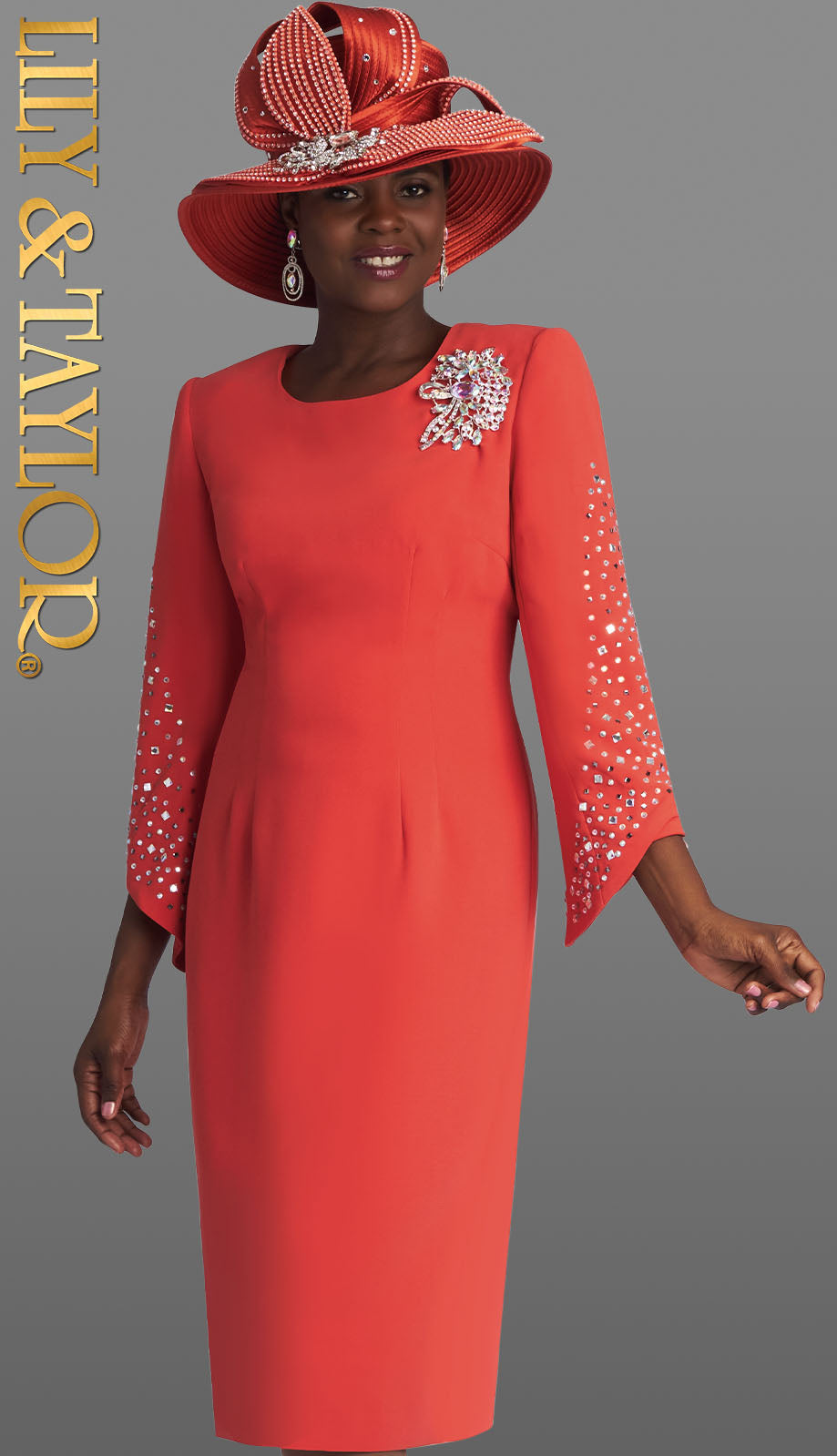 Lily And Taylor 4385-BORG-QS Church Dress