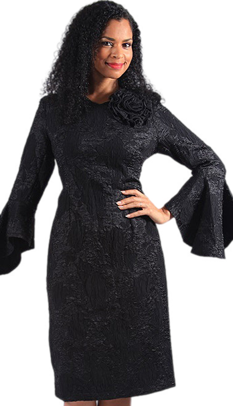 Diana Couture 8632-BLK Church Dress