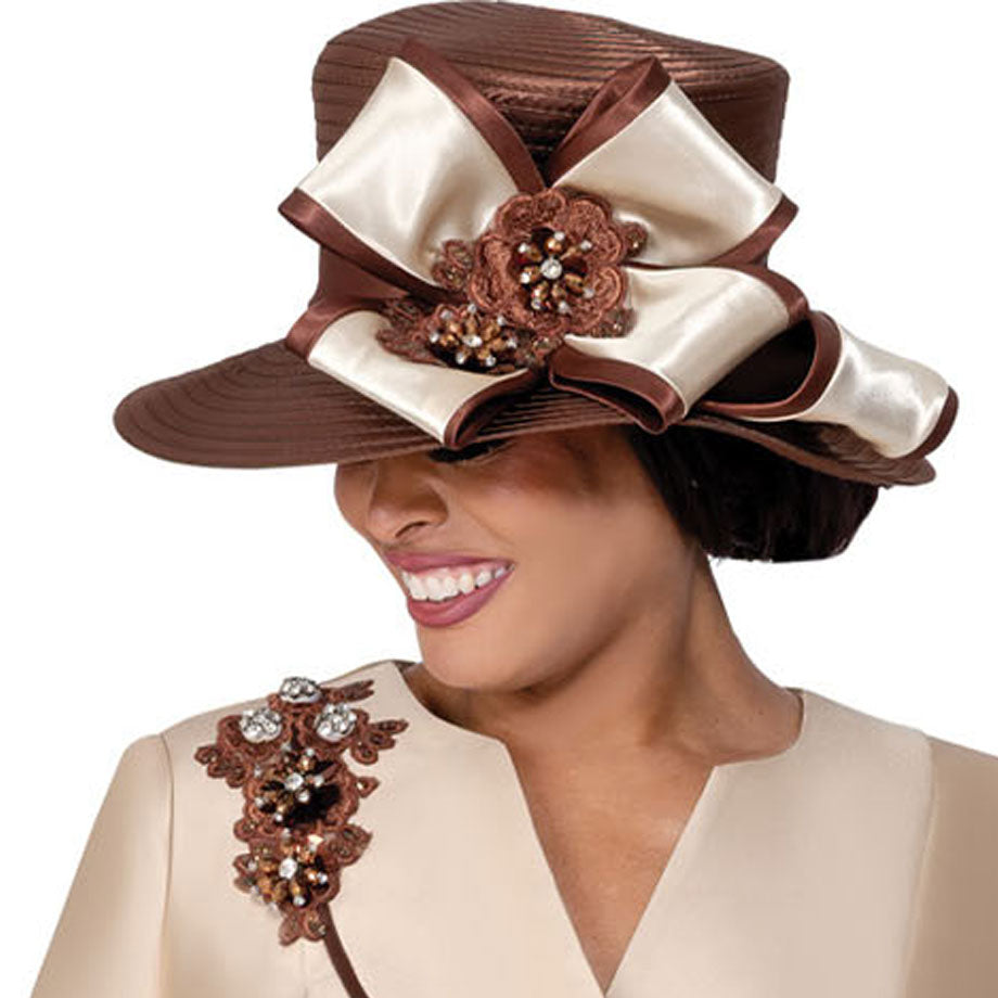 GMI 400992-BRWN-H-QS Church Hat