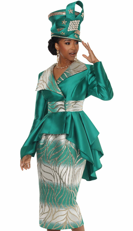 Lisa Rene 66980-H Church Suit with Hat