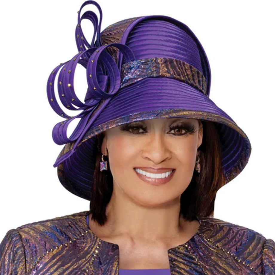 Dorinda Clark Cole 309902-PRP-H-IH Church Hat – Church Suits Fast
