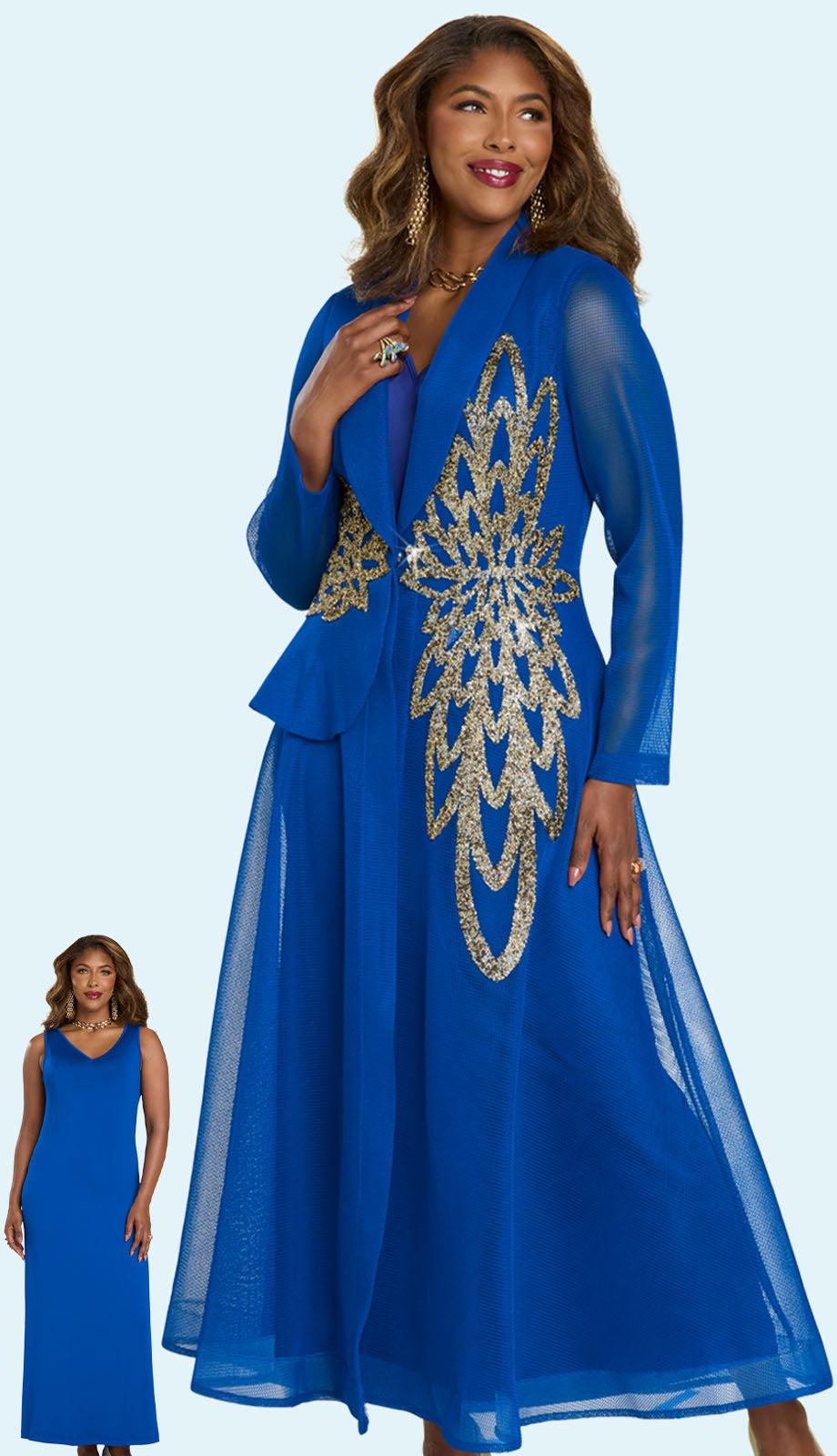 Donna Vinci 5868-RYL-QS Church Dress