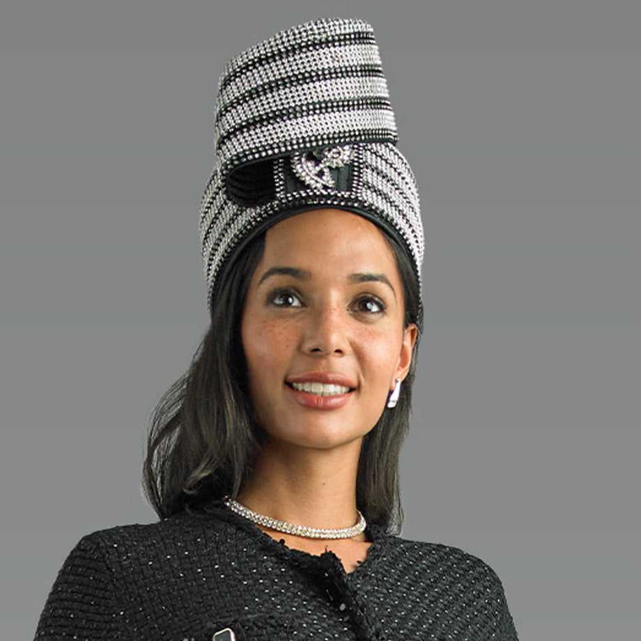 Lily And Taylor H140-BLK Church Hat