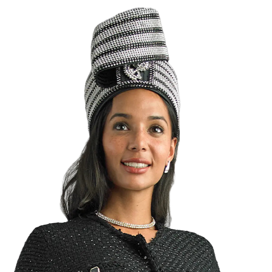 Lily And Taylor H140-BLK Church Hat
