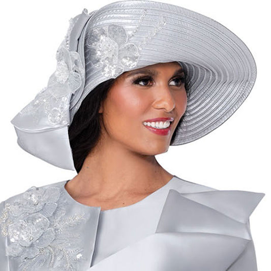 GMI 400572-SLV-H-QS Unisex Church Hat
