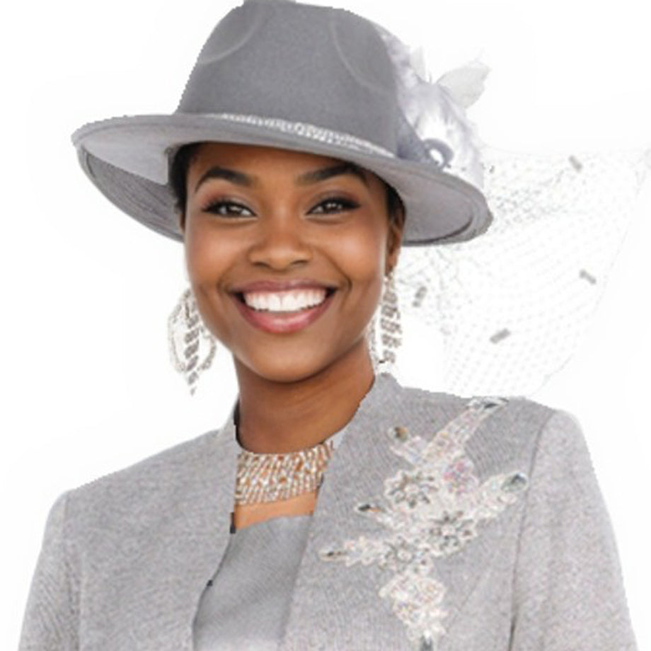 Champagne Italy H5959-GRY-IH Unisex Church Hat