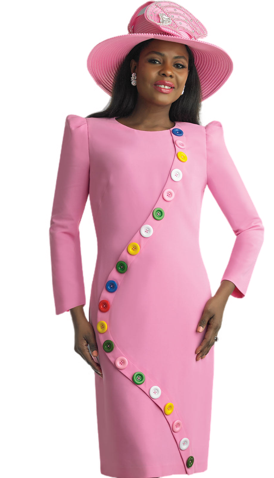 Lily and Taylor 4854-PNK Church Dress