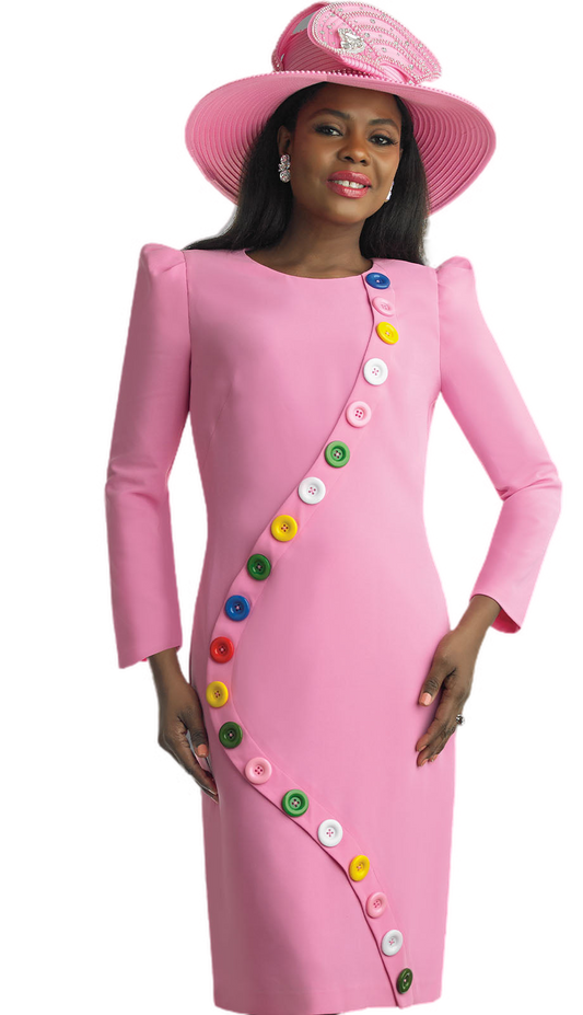 Lily and Taylor 4854-PNK Church Dress