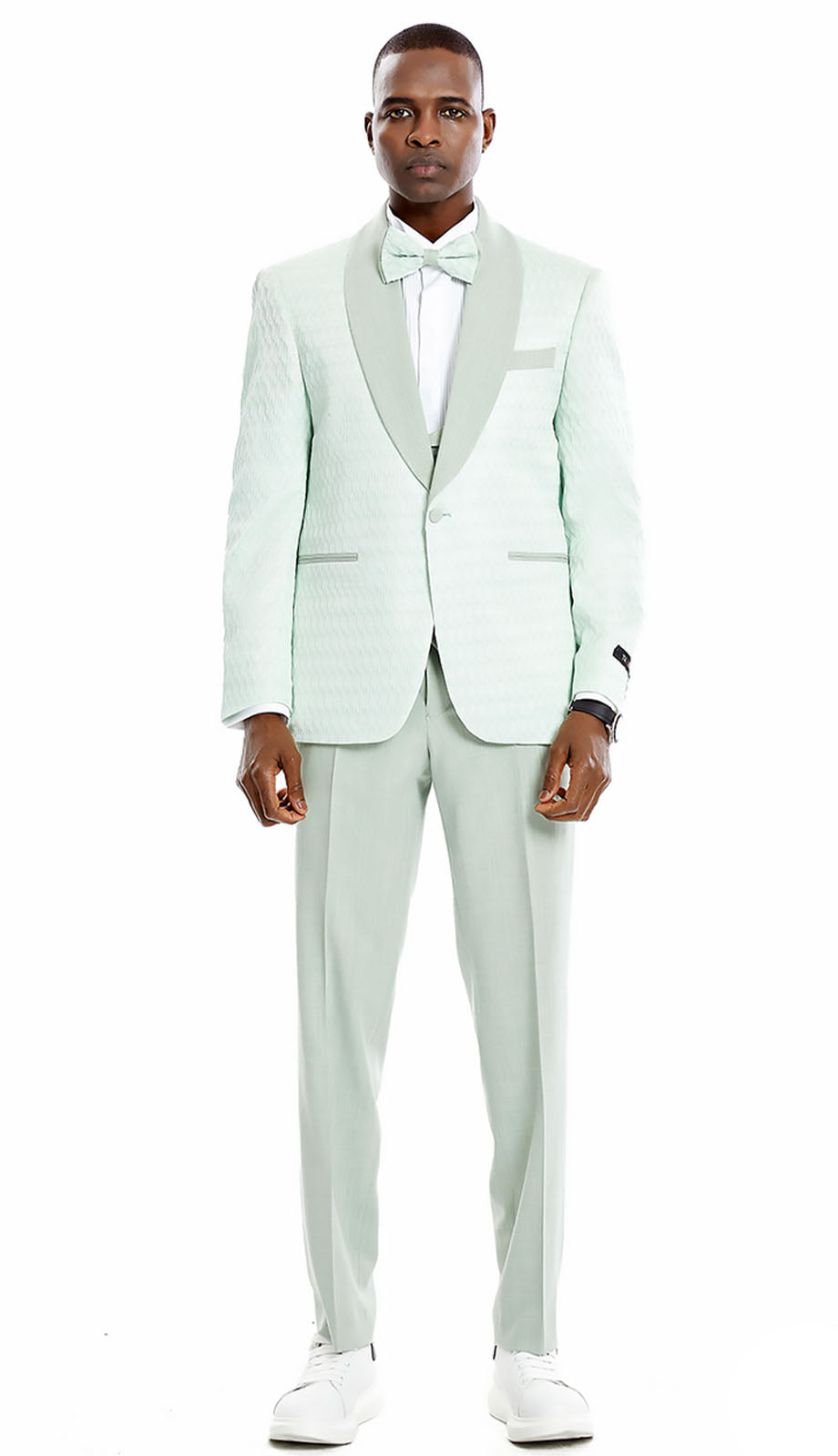 Tazzio M366SK- White Mens Suit