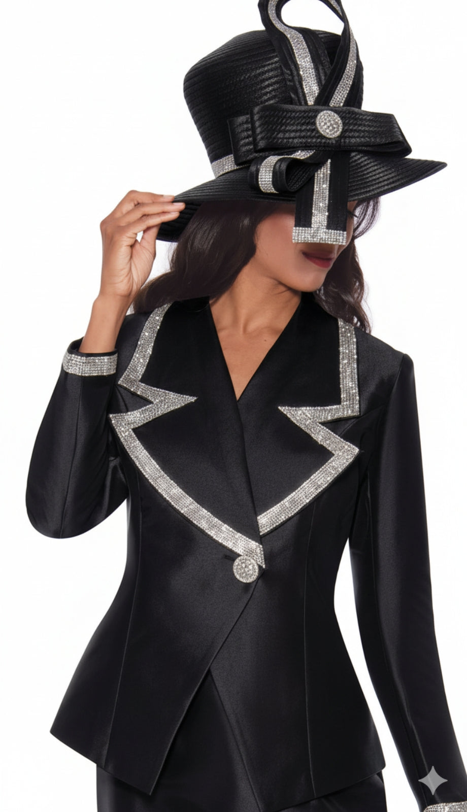 GMI 9872-BLK-IH Church Suit