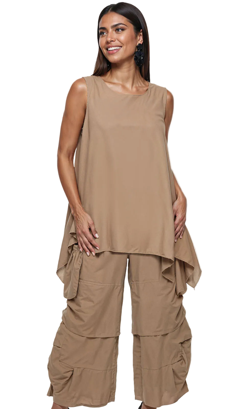 Lisa Rene 3390-KHK Pants Set
