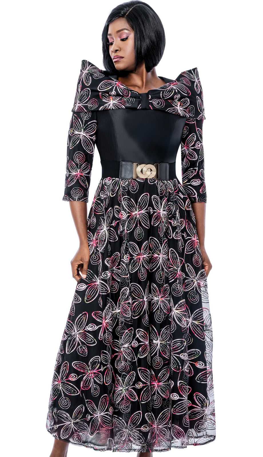 Terramina 7241-BLK-CO Church Dress