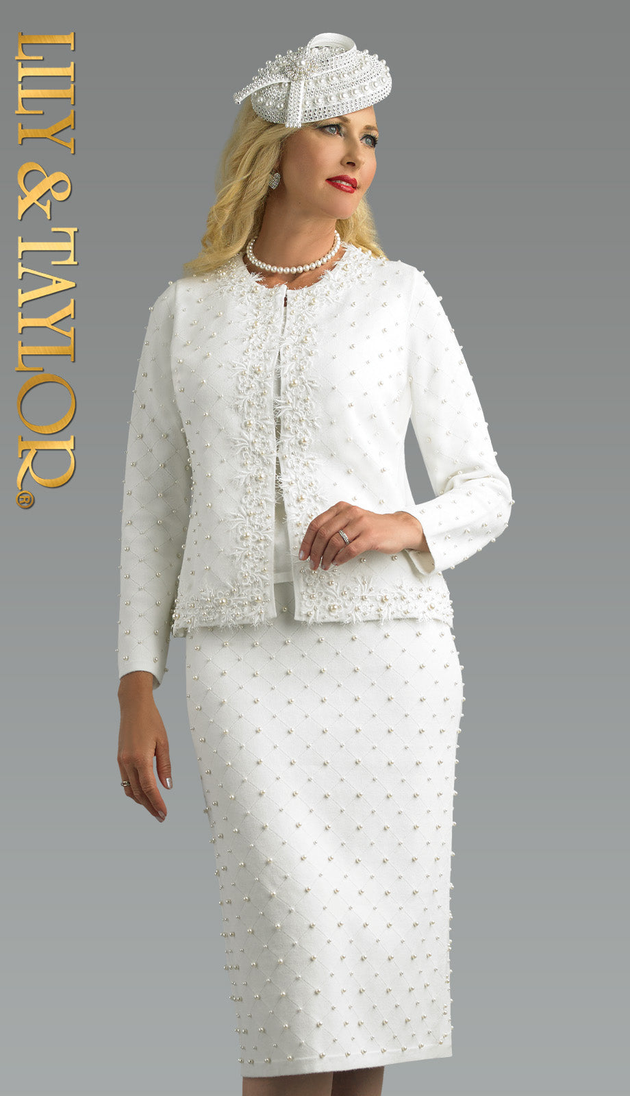 Lily and Taylor 866-IVO Church Dress