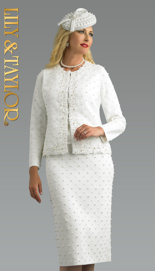 Lily and Taylor 866-IVO Church Dress