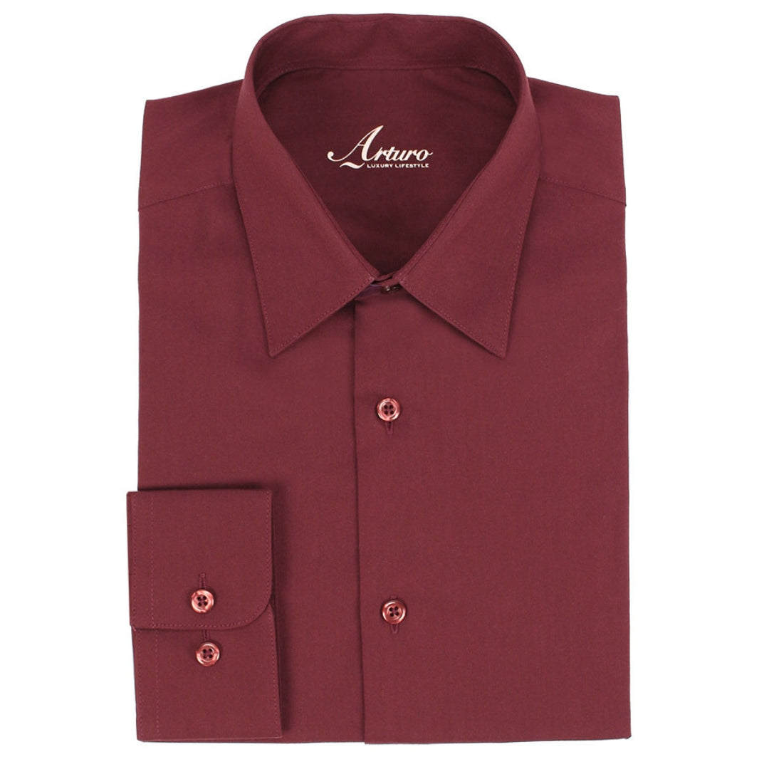 Arturo 100MOD4-6X-BURG-Mens Shirt