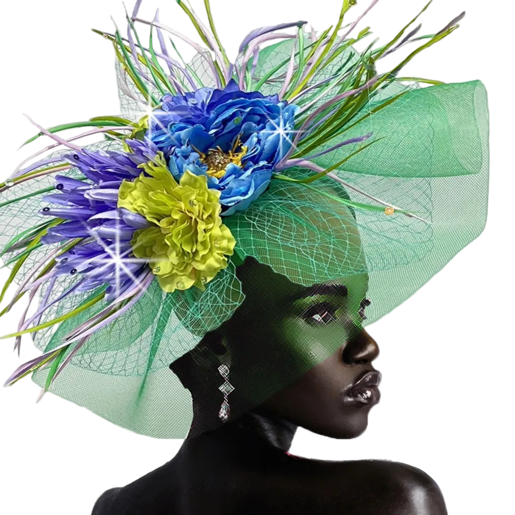 FA2311 Georgina-WT Church Fascinator