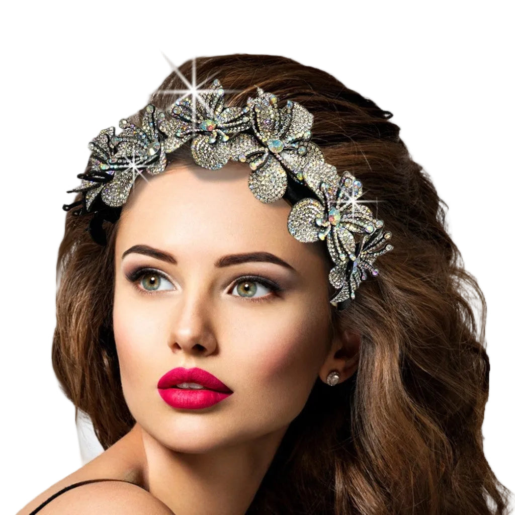 FA3071 TIARA-AB Church Fascinator