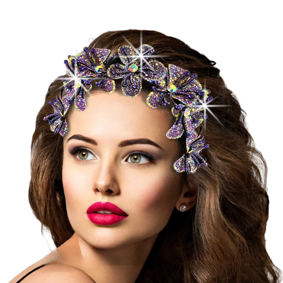 FA3071 TIARA-PUR Church Fascinator