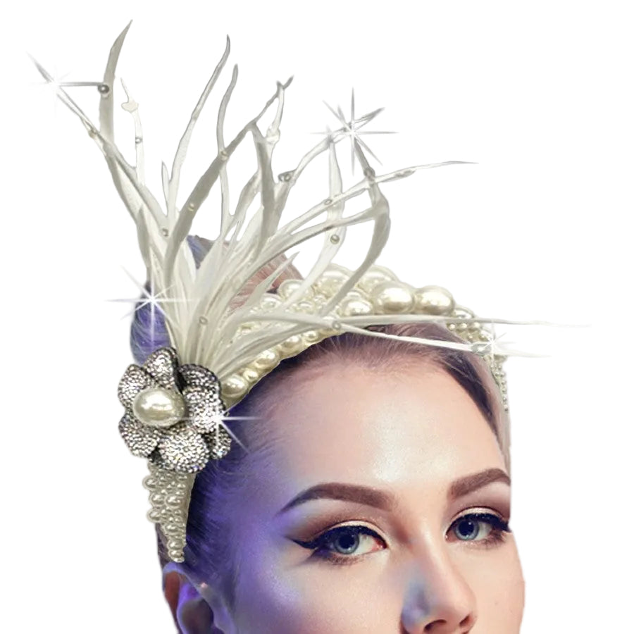 FA3082-SIL Bubbles Fascinator
