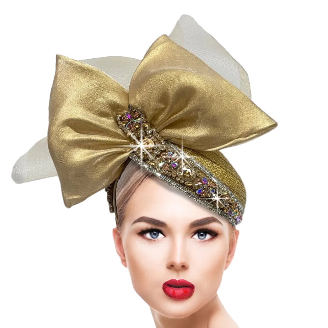 STARDOM FA3219-GO Church Fascinator