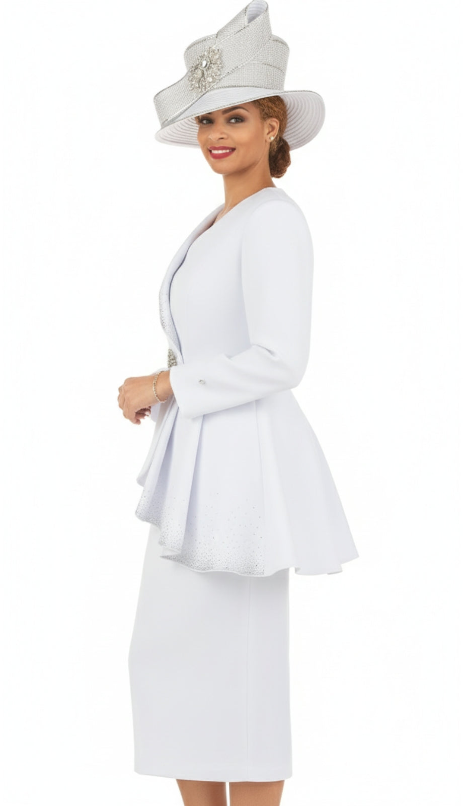 Giovanna G1183-WHT Church Suit