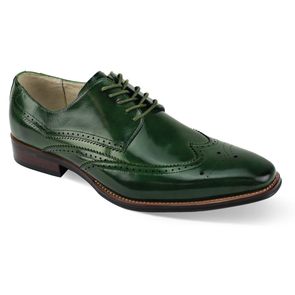 Giovanni LINCOLN-OLV Leather Shoes