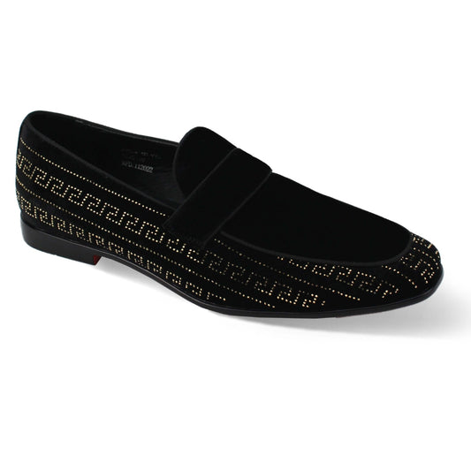 Giovanni VINCENT-BLACK-GOLD Unisex Dress Shoes