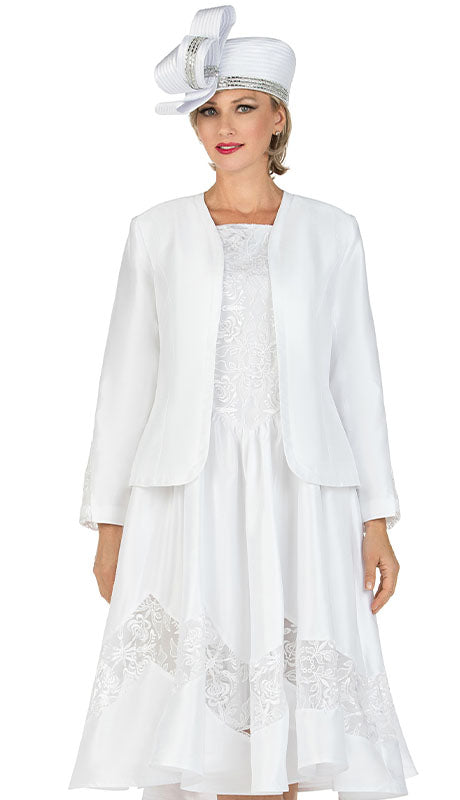 Giovanna D1593-WHT Church Dress