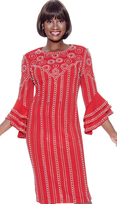 Terramina 7119-RED Church Dress