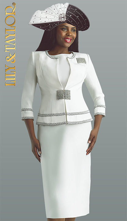 Lily And Taylor 4620-IVR Church Suit