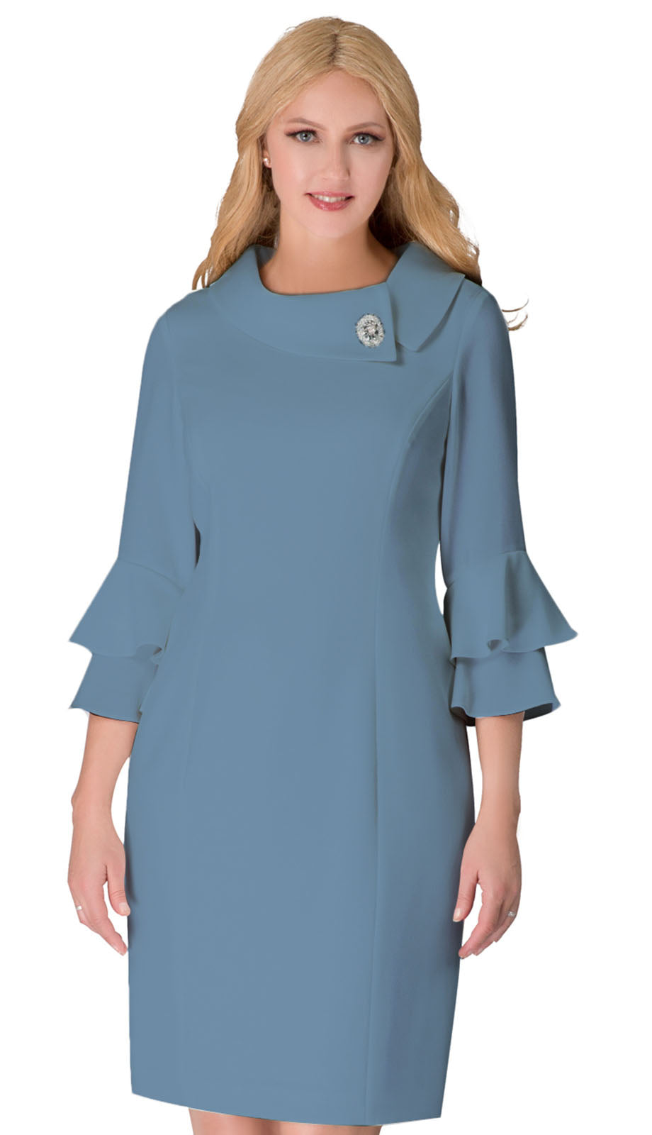 Giovanna D1518-BLU Church Dress