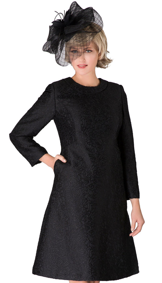 Giovanna D1521-BLK Church Dress