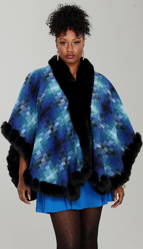 Luxe Moda LM232-BLU Cape