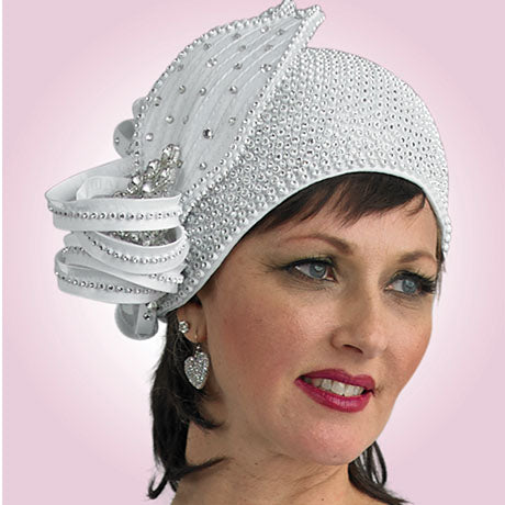Lily And Taylor H290-WHT Church Hat