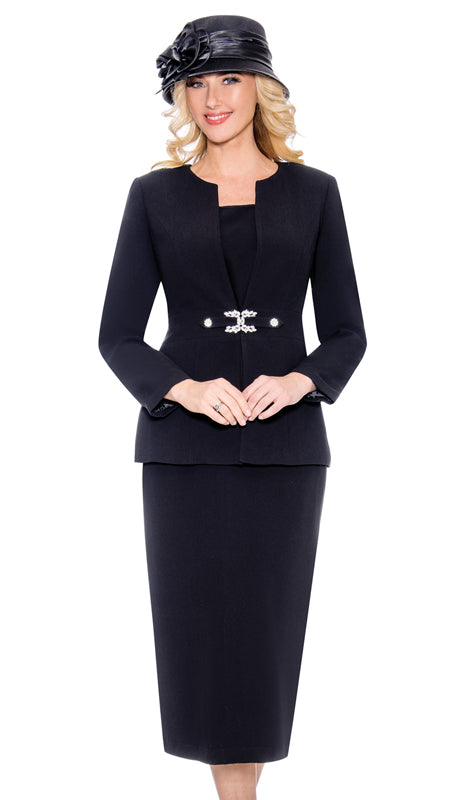 Giovanna 0650-BLK Church Suit