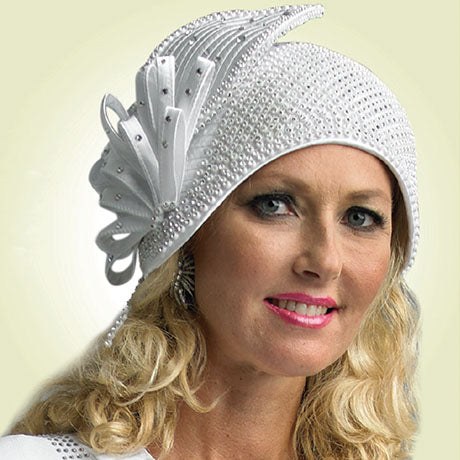 Lily And Taylor H300-WHT Church Hat