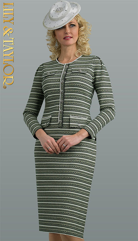 Lily And Taylor 760 Elegant Church Dress-Hat