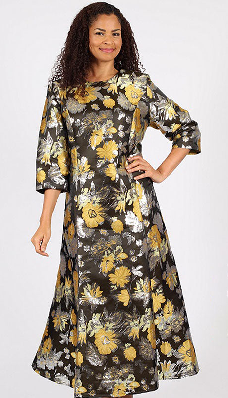 Diana Couture 8750-GLD Church Dress