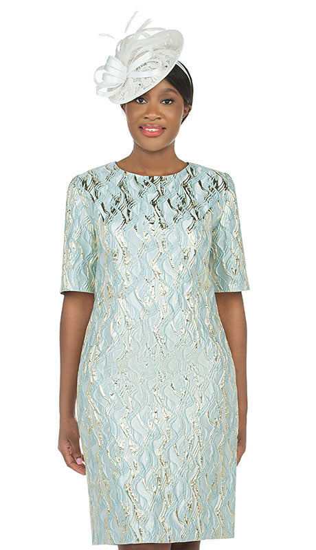 Giovanna D1571-BLU Church Dress