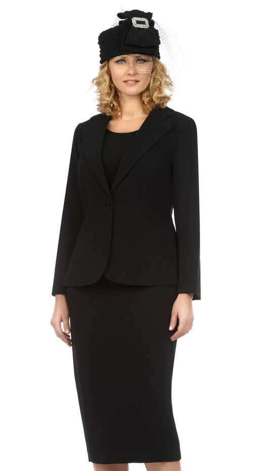 Giovanna 0707-BLK Church Suit